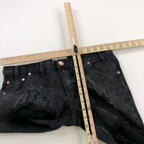 One Teaspoon Trashed Free Birds 28 (Fit 33W 26.5L) Mid Rise Distressed Jean - Picture 7 of 11